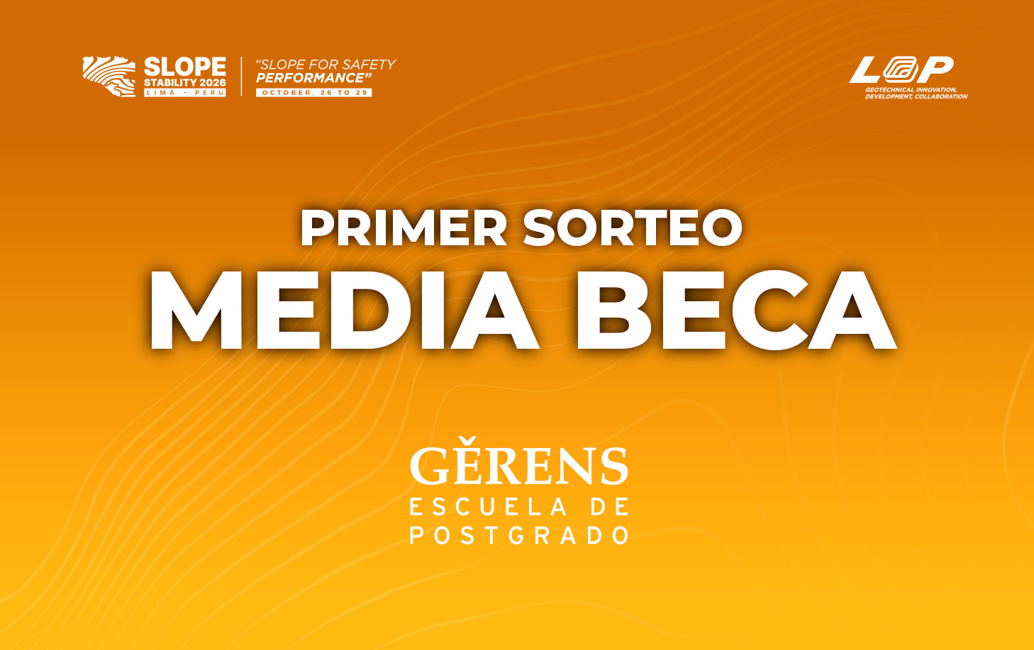 Slope Stability 2026 anuncia al ganador de la primera media beca de especialización otorgada por GERENS