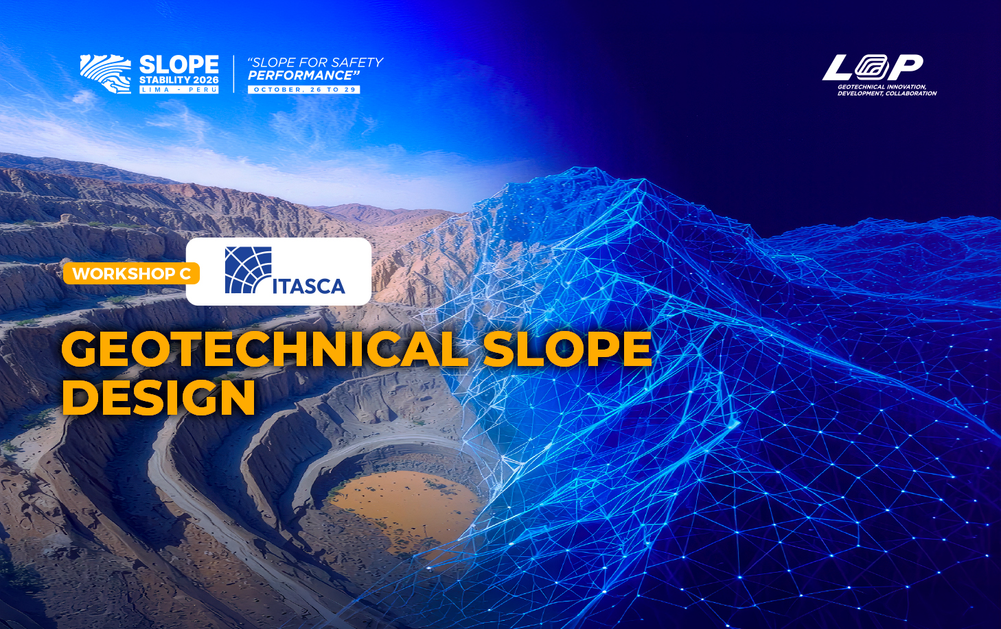 Slope Stability 2026 abordará las últimas innovaciones en modelado, monitoreo e inteligencia artificial para la estabilidad de taludes